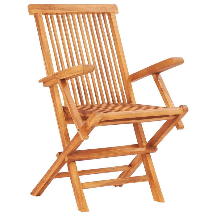 Set mobilier de exterior pliabil, 7 piese, lemn masiv de tec - WALTI WALTI