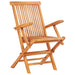 Set mobilier de exterior pliabil, 7 piese, lemn masiv de tec - WALTI WALTI