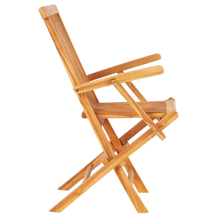 Set mobilier de exterior pliabil, 7 piese, lemn masiv de tec - WALTI WALTI