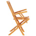 Set mobilier de exterior pliabil, 7 piese, lemn masiv de tec - WALTI WALTI