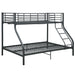 Cadru de pat supraetajat, negru, 140 x 200/90 x 200 cm, metal - WALTI WALTI