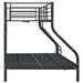 Cadru de pat supraetajat, negru, 140 x 200/90 x 200 cm, metal - WALTI WALTI