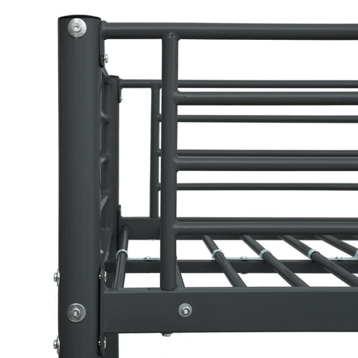 Cadru de pat supraetajat, negru, 140 x 200/90 x 200 cm, metal - WALTI WALTI