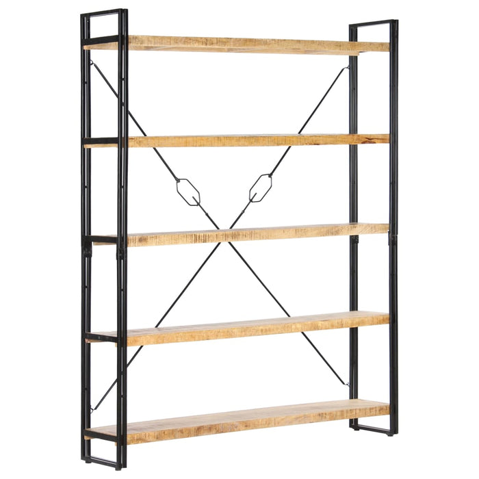 Bibliotecă cu 5 rafturi, 140 x 30 x 180 cm, lemn masiv de mango - WALTI WALTI