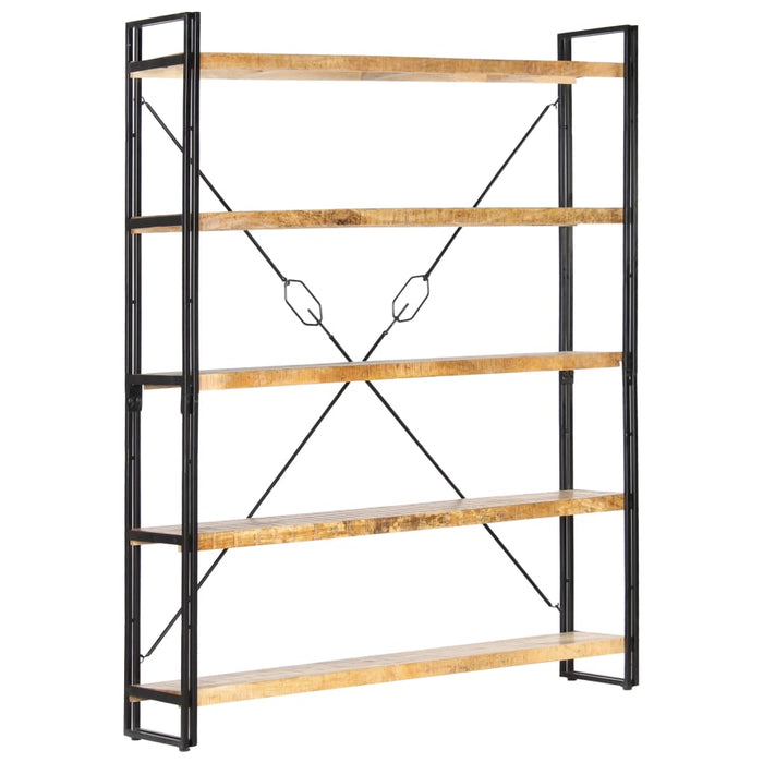 Bibliotecă cu 5 rafturi, 140 x 30 x 180 cm, lemn masiv de mango - WALTI WALTI