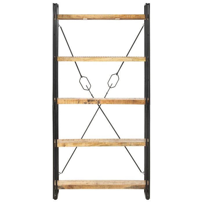 Bibliotecă cu 5 rafturi, 90 x 30 x 180 cm, lemn masiv de mango - WALTI WALTI