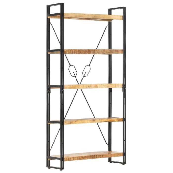 Bibliotecă cu 5 rafturi, 90 x 30 x 180 cm, lemn masiv de mango - WALTI WALTI