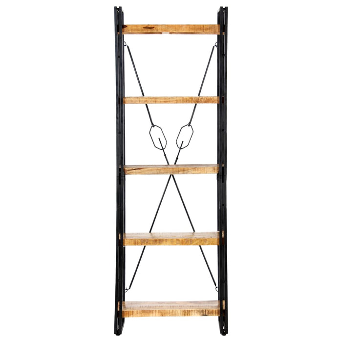 Bibliotecă cu 5 rafturi, 60 x 30 x 180 cm, lemn masiv de mango - WALTI WALTI