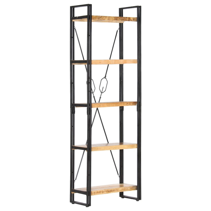 Bibliotecă cu 5 rafturi, 60 x 30 x 180 cm, lemn masiv de mango - WALTI WALTI