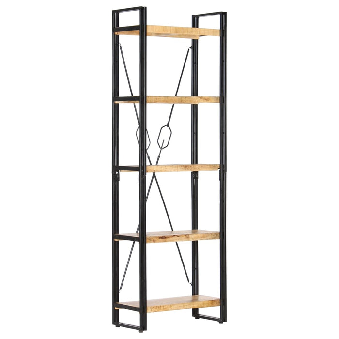Bibliotecă cu 5 rafturi, 60 x 30 x 180 cm, lemn masiv de mango - WALTI WALTI
