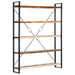 Bibliotecă cu 5 rafturi, 140 x 30 x 180 cm, lemn masiv reciclat - WALTI WALTI