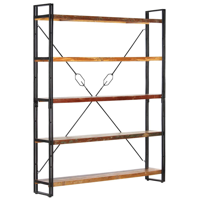 Bibliotecă cu 5 rafturi, 140 x 30 x 180 cm, lemn masiv reciclat - WALTI WALTI