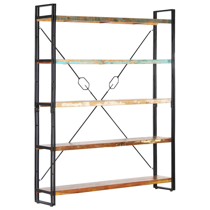 Bibliotecă cu 5 rafturi, 140 x 30 x 180 cm, lemn masiv reciclat - WALTI WALTI