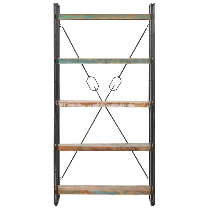 Bibliotecă cu 5 rafturi, 90 x 30 x 180 cm, lemn masiv reciclat - WALTI WALTI