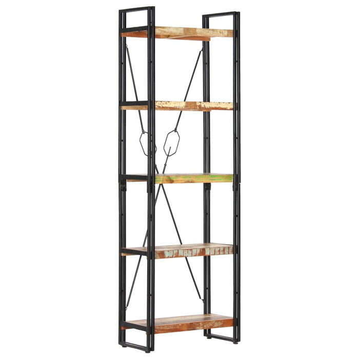 Bibliotecă cu 5 rafturi, 60 x 30 x 180 cm, lemn masiv reciclat - WALTI WALTI