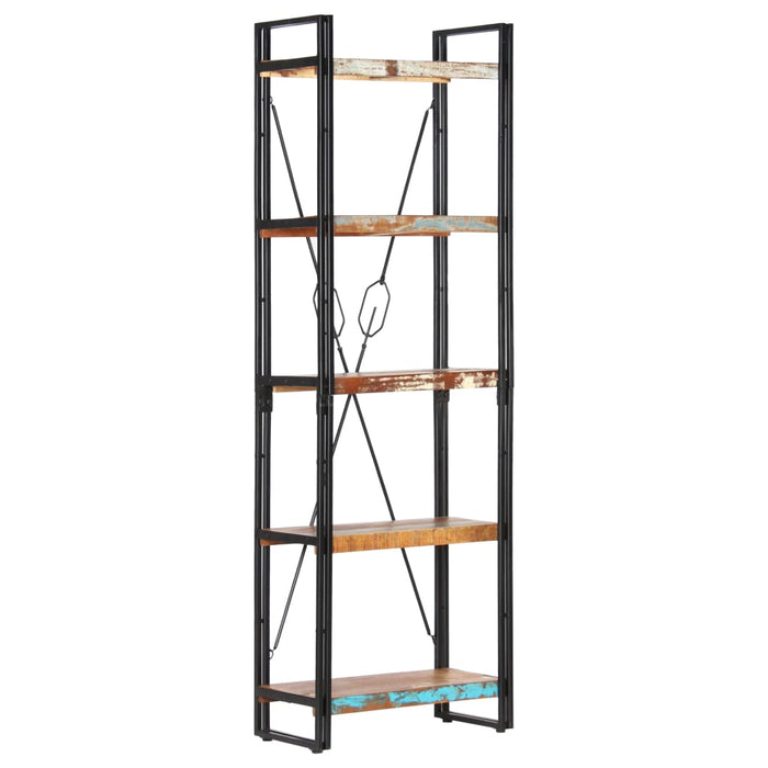 Bibliotecă cu 5 rafturi, 60 x 30 x 180 cm, lemn masiv reciclat - WALTI WALTI