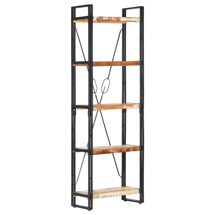 Bibliotecă cu 5 rafturi, 60 x 30 x 180 cm, lemn masiv reciclat - WALTI WALTI