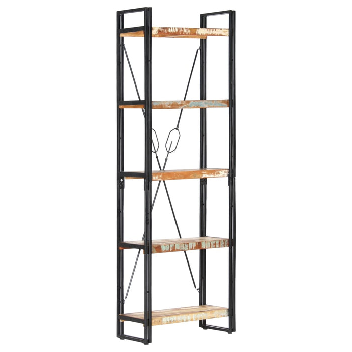 Bibliotecă cu 5 rafturi, 60 x 30 x 180 cm, lemn masiv reciclat - WALTI WALTI
