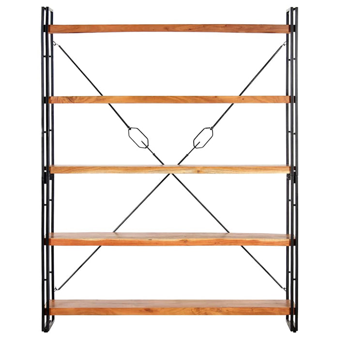 Bibliotecă cu 5 rafturi, 140x30x180 cm, lemn masiv de acacia - WALTI WALTI