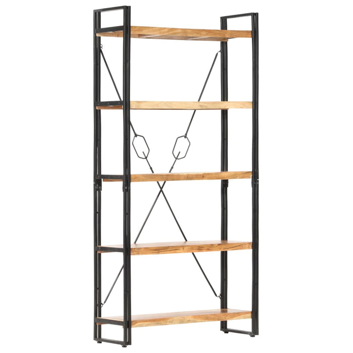 Bibliotecă cu 5 rafturi, 90 x 30 x 180 cm, lemn masiv de acacia - WALTI WALTI