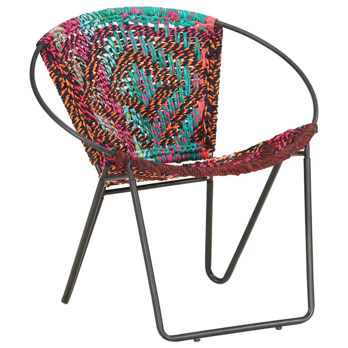 Scaun rotund Chindi, multicolor, material textil - WALTI WALTI