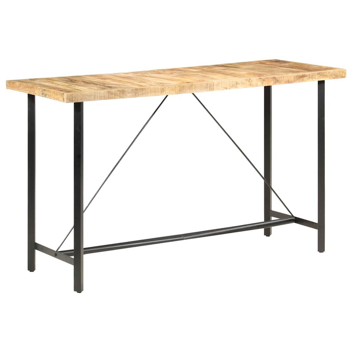 Masă de bar, 180x70x107 cm, lemn de mango nefinisat - WALTI WALTI