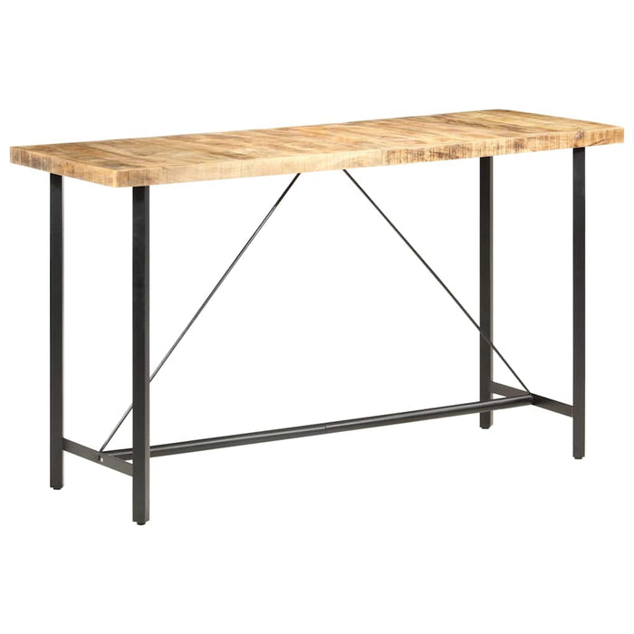 Masă de bar, 180x70x107 cm, lemn de mango nefinisat - WALTI WALTI