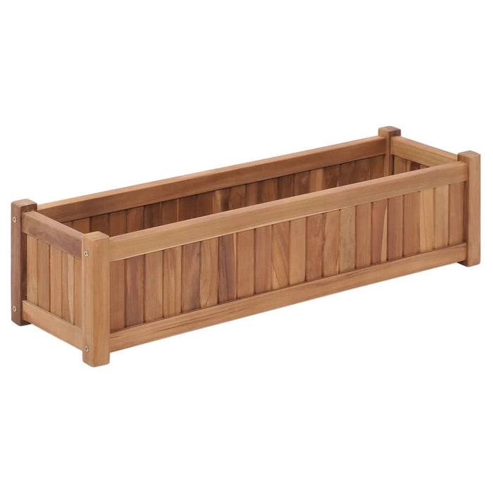 Strat înălțat, 100x30x25 cm, lemn masiv de tec - WALTI WALTI