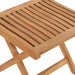 Taburet pliabil, 46,5 x 49 x 41,5 cm, lemn masiv de tec - WALTI WALTI