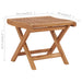 Taburet pliabil, 46,5 x 49 x 41,5 cm, lemn masiv de tec - WALTI WALTI