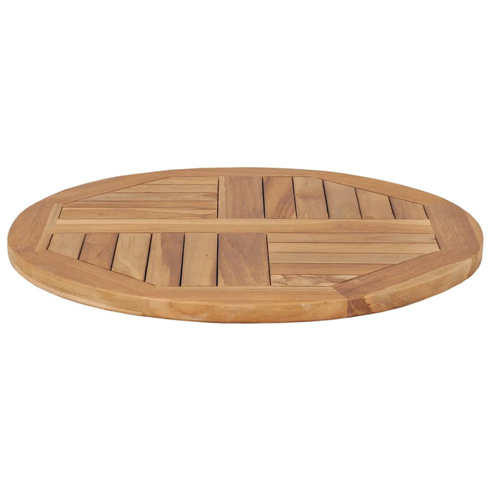 Blat de masă, 60 cm, lemn masiv de tec, rotund, 2,5 cm - WALTI WALTI