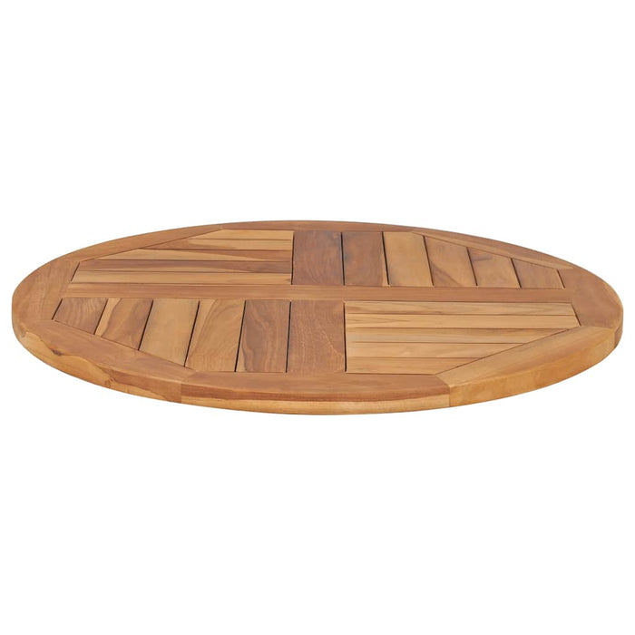 Blat de masă rotund, 70 cm, lemn masiv de tec, 2,5 cm - WALTI WALTI