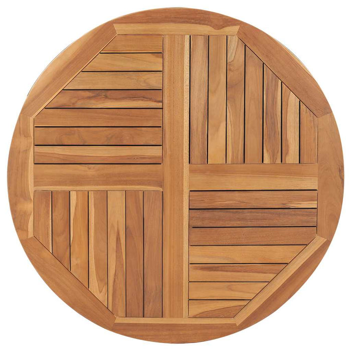 Blat de masă rotund, 90 cm, lemn masiv de tec, 2,5 cm - WALTI WALTI