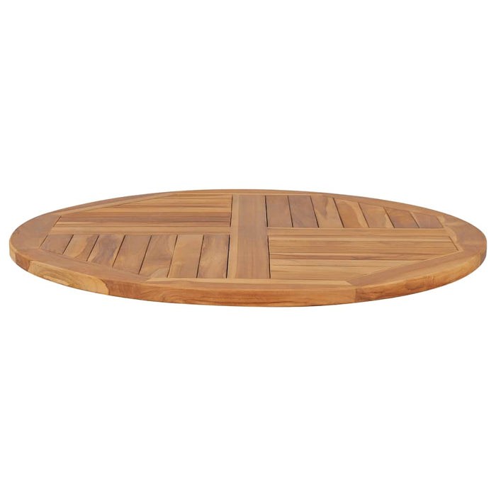 Blat de masă rotund, 90 cm, lemn masiv de tec, 2,5 cm - WALTI WALTI