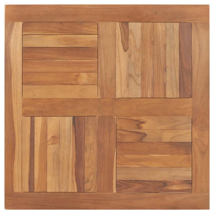 Blat de masă pătrat, 80 x 80 x 2,5 cm, lemn masiv de tec - WALTI WALTI