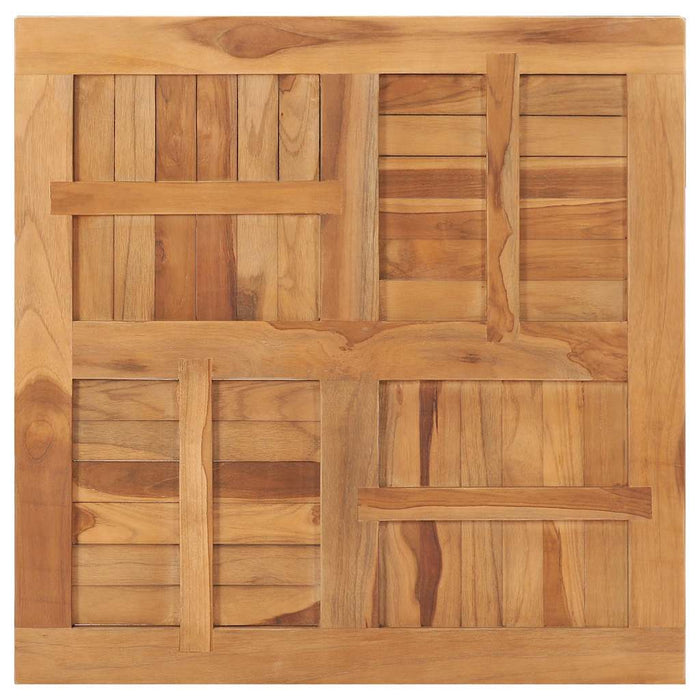 Blat de masă pătrat, 80 x 80 x 2,5 cm, lemn masiv de tec - WALTI WALTI