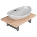 Set mobilier de baie din două piese, stejar, ceramică - WALTI WALTI