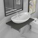 Set mobilier de baie, 2 piese, gri, ceramică - WALTI WALTI