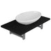 Set mobilier de baie, 2 piese, negru, ceramică - WALTI WALTI