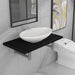 Set mobilier de baie, 2 piese, negru, ceramică - WALTI WALTI