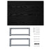 Set mobilier de baie, 2 piese, negru, ceramică - WALTI WALTI