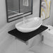 Set mobilier de baie, 2 piese, negru, ceramică - WALTI WALTI
