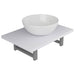 Set mobilier de baie, 2 piese, alb, ceramică - WALTI WALTI