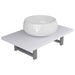 Set mobilier de baie, 2 piese, alb, ceramică - WALTI WALTI