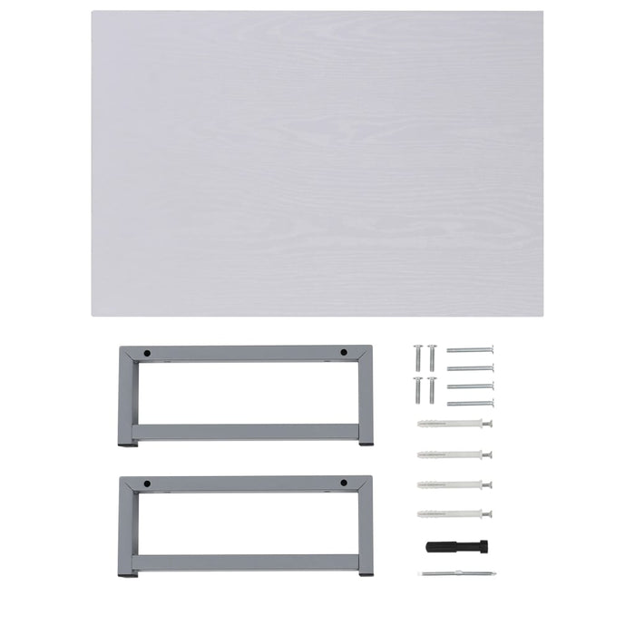 Set mobilier de baie, 2 piese, alb, ceramică - WALTI WALTI
