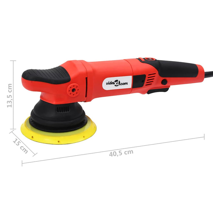 Polizor excentric cu accesorii, acțiune duală, 21 cm, 1000 W WALTI