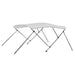 Parasolar barcă Bimini cu 3 arcuri, alb, 183x140x137 cm - WALTI WALTI