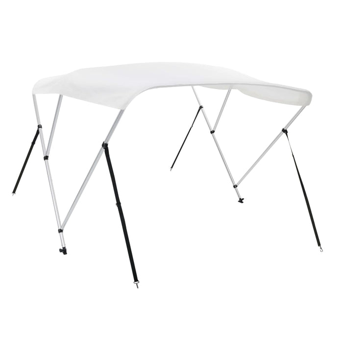 Parasolar barcă Bimini cu 3 arcuri, alb, 183x160x137 cm - WALTI WALTI