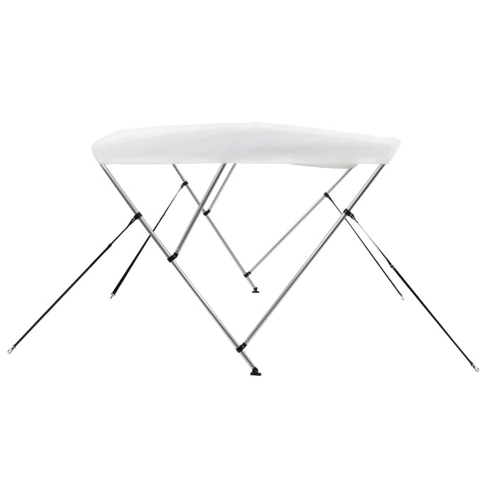 Parasolar barcă Bimini cu 3 arcuri, alb, 183x160x137 cm - WALTI WALTI