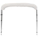 Parasolar barcă Bimini cu 3 arcuri, alb, 183x180x137 cm - WALTI WALTI